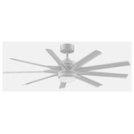 Fanimation Fans - Fanimation Fans FPD8152MWW-72MWW Odyn Custom 9 Blade Ceiling Fan with Handheld C - 1 Year WarrantyOdyn Custom 9 Blade  Matte White *UL: Suitable for wet locations Energy Star Qualified: YES ADA Certified: n/a  *Number of Lights: 1-*Wattage:18w LED bulb(s) *Bulb Included:Yes *Bulb Type:LED *Finish Type:Matte White