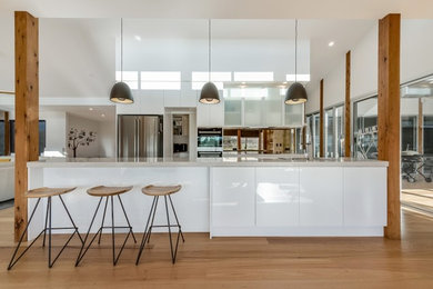Design ideas for a large contemporary kitchen in Melbourne.