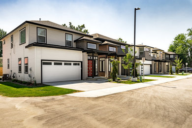 Inspiration for a transitional exterior home remodel