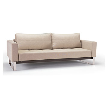 Cassius Deluxe Mixed Dance Natural Sofa by Innovation USA - $2090.00