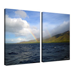 Ready2HangArt - Ready2HangArt Christopher Doherty 'Over the Rainbow II' 2-piece Canvas Wall Art - Prints And Posters