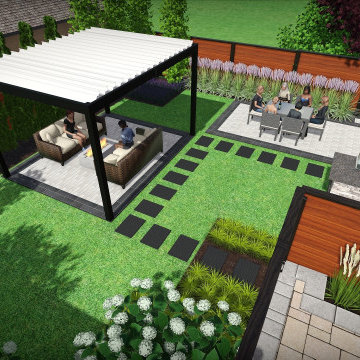 Downtown Toronto Contemporary Backyard