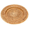 Artifacts Rattan Solid Weave Charger, Honey Brown