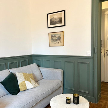 Agencement d'un SALON pour créer une chambre bébé et un coin repas