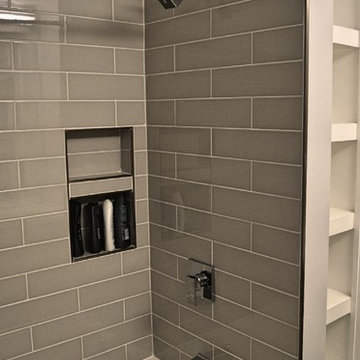 Tiled Shower and Custom Niche