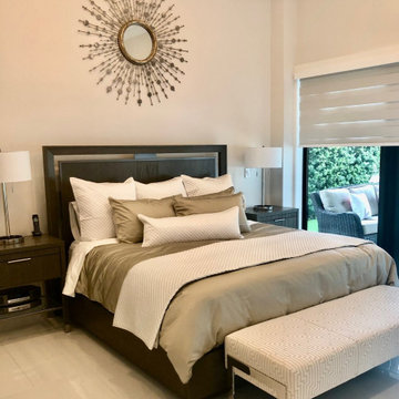 MODERN HOME IN TAUPE IVORY AND BLACK