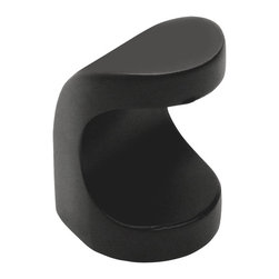Cosmas - Cosmas 8798FB Flat Black Cabinet Finger Pull, Set of 25 - Cabinet And Drawer Handle Pulls