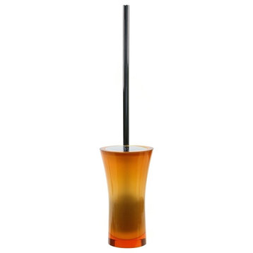 Free Standing Toilet Brush Holder Made From Thermoplastic Resins, Orange