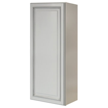 Sunny Wood RLW1842-A Riley 18"W x 42"H Single Door Wall Cabinet - White