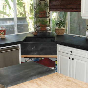 Custom Broken Edge Soapstone Countertops