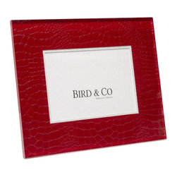 Belle & June - Red Croc Frame - Picture Frames