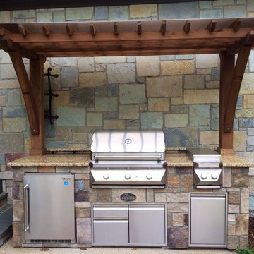 Outdoor Kitchen and Matching Bar