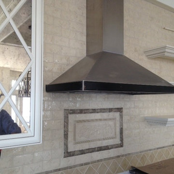 Subway Tile Kitchen in progress