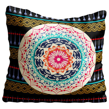 Bohemian Indian Mandala Throw Pillow Case