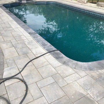 Pool and paving