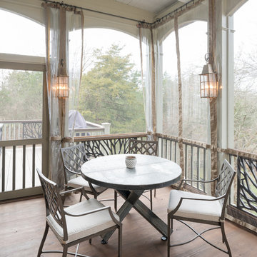 White and Tall Screened Porch