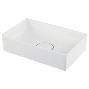 Ceramic Vessel Bathroom Sink, 19.7"x14.2", Vision 6050