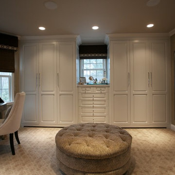 Custom Walk-In Closet and Adjoining Master Bathroom