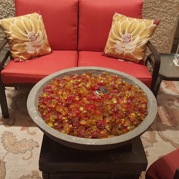 Autumn Blaze Crushed Fire Glass Blend