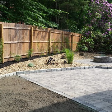 Hingham patio and landscape