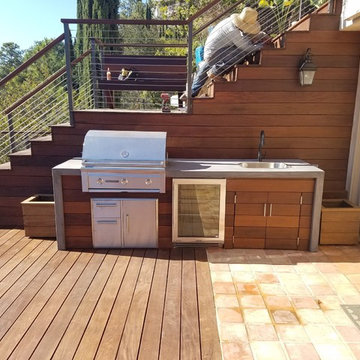 Multi-level Deck on Hillside in Mount Olympus
