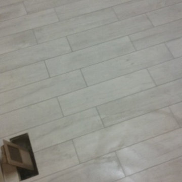 Thornton Tile Floors 2nd floor bathroom and 2nd floor laundry