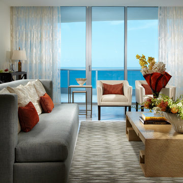 By J Design Group – Living room – Family room - Miami Interior Designers – Moder