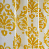 Sandlewood Gold Printed Cotton Curtain Single Panel, 50Wx96L