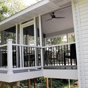 Screened in deck