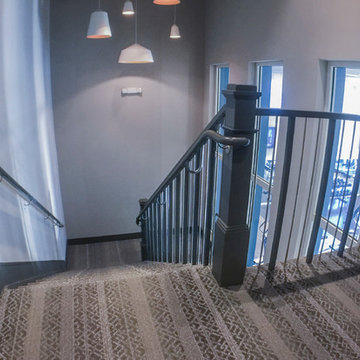 30_Industrial Style Staircase in Renovated Community Clubhouse, Arlington VA 222