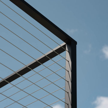 Deck Cable Railing on a Small Lake