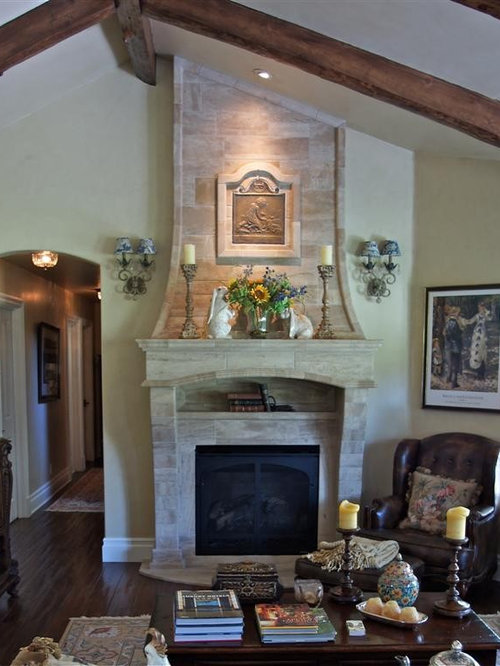 Browse 183 photos of French Country Fireplace. Find ideas and inspiration for French Country Fireplace to add to your own home.