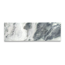 Stone Center Online - Sagano Vibrant Green Marble 4x12 Tile Honed, 100 sq.ft. - Wall And Floor Tile