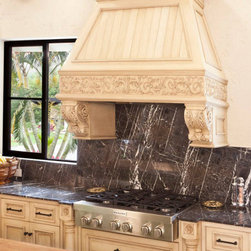 Custom Kitchen Hand Carved Hood - Products