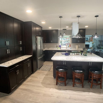 Espresso Shaker Kitchen Remodel