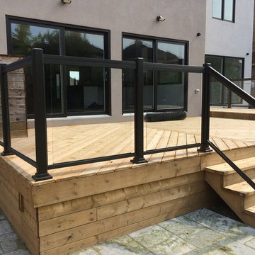 Aluminum and Glass Deck Railings - 108