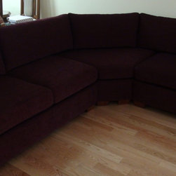 Sectional Sofa - Designer Fabric Red - Sofas