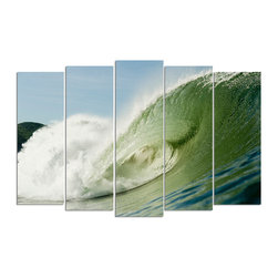 Ready2HangArt - Ready2hangart Nicola Lugo 'Green Break' Canvas Wall Art - Prints And Posters