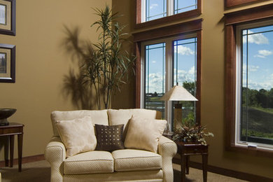 Elegant living room photo in Grand Rapids