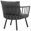 Modway Riverside Outdoor Patio Aluminum Armchair in Gray/Charcoal