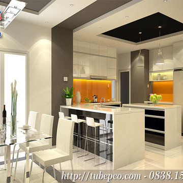 Tủ bếp Acrylic là gì? Tại sao lại được ưa chuộng trong lĩnh vực nội thất