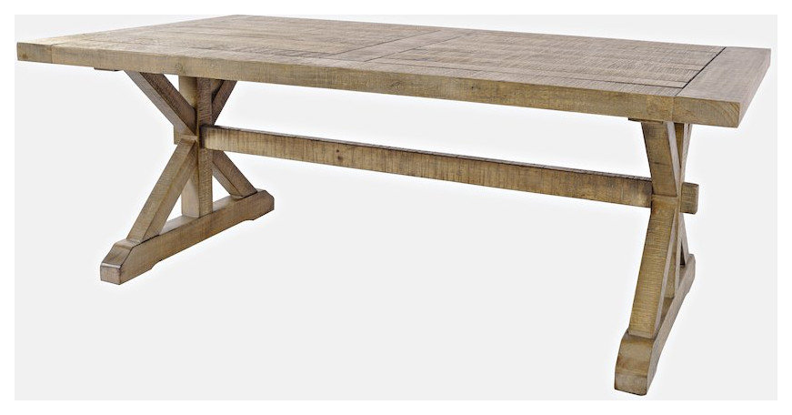 Carlyle Crossing Modern Rustic Distressed Solid Wood Coffee Table with ...