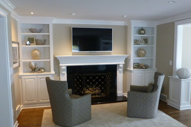 Over fireplace