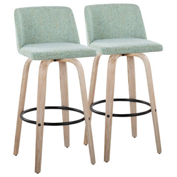 Toriano 26" Fixed Height Counter Stool, Set of 2