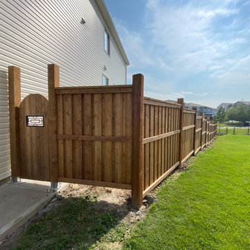 Wood Fence in Carrington NW Calgary