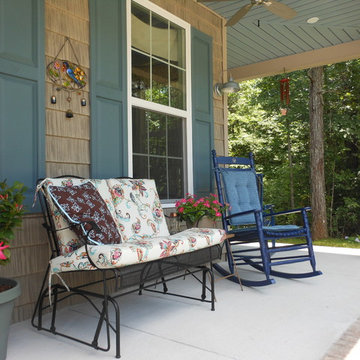 Haint Blue Ceiling - Our Front Porch