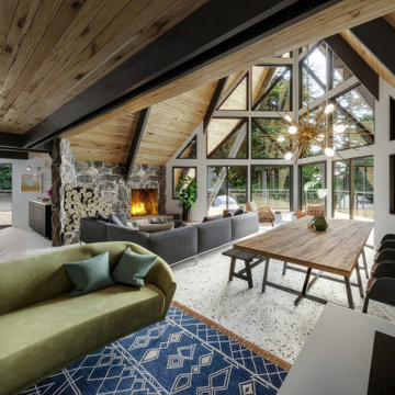Modern A-Frame Mountain Lodge