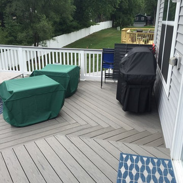 Elevated Timber Tech Deck in Winfield, IL