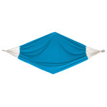 Bliss Hammocks - Bliss Hammock In A Bag, Oversized, Light Blue - 60" in Width: This versatile full size Brazilian style hammock brings together tradition and comfort. Made with a polyester/cotton blended fabric also gives you the durability you need to get by the seasons ahead. Reinforced steel Hammock loops for durability. Also great for use indoors: Hang of the corner of your room or you can even hang the 2 ends off a ceiling to be used as a hammock chair! Elegant and colorful stripe selections give this hammock the perfect touch. Stand not included