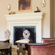 Living room fireplace